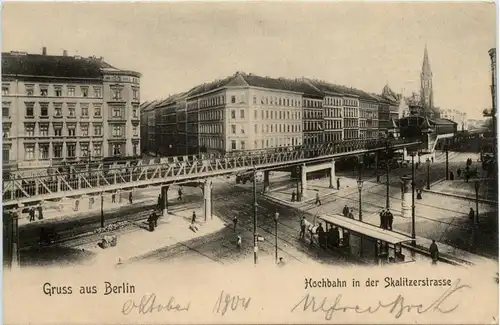 Berlin, Grüsse, Hochbahn in der Skalitzerstrasse -344628