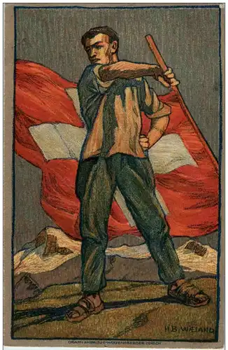 Bundesfeier Postkarte 1912 -132268