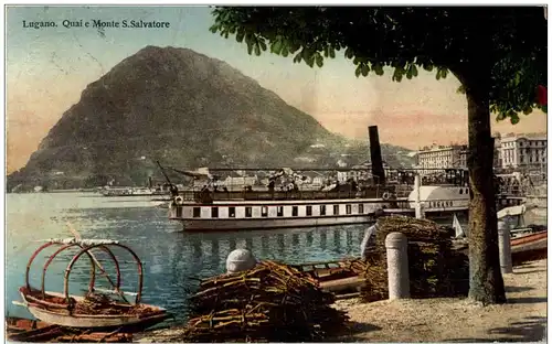 Lugano - Quai e Monte S Salvatore -132296