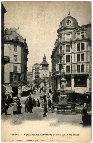 Geneve - fontaine de l Escalade -132272