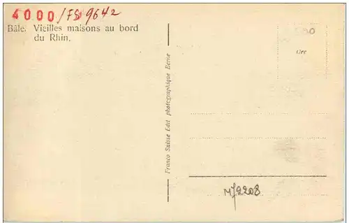 Basel - Alte Häuser am Rhein -132900