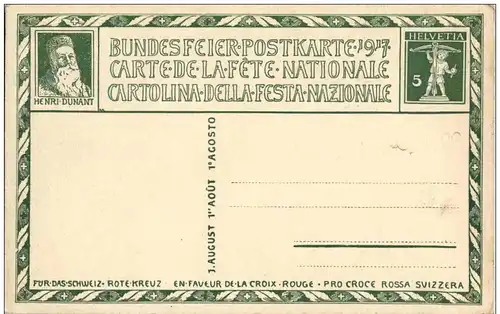 Bundesfeier Festkarte 1917 -132954