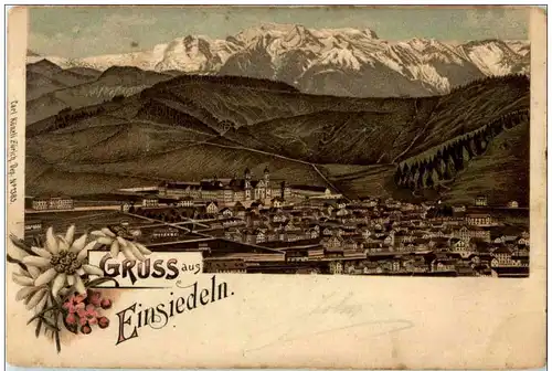 Gruss aus Einsiedeln - Litho -132328
