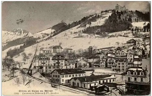 Glion et Caux en Hiver -132732