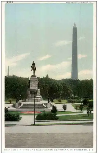 Washington DC - Sherman Statue -131160