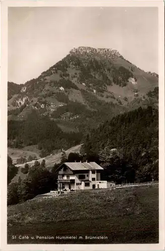 Oberaudorf am Inn, Cafe und Pension Hummelei mit Brünnstein -345128