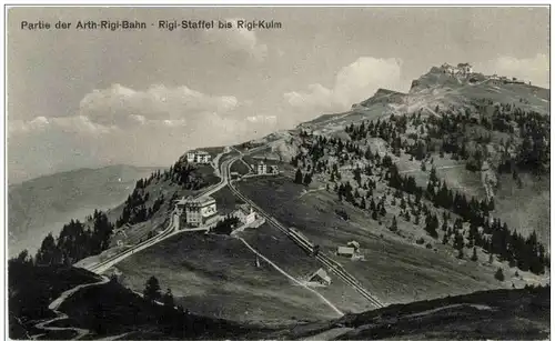 Partie der Arth Rigi Bahn - Rigi Staffel und Kulm -133314