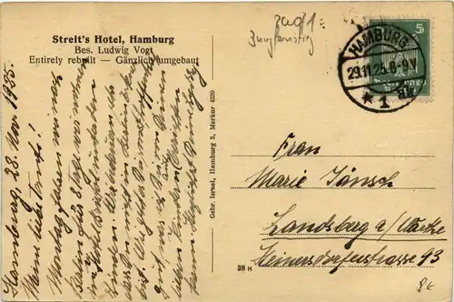 Hamburg, Streits Hotel, Rathaus -345188