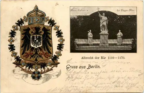 Berlin, Grüsse, Albrecht der Bär -345308