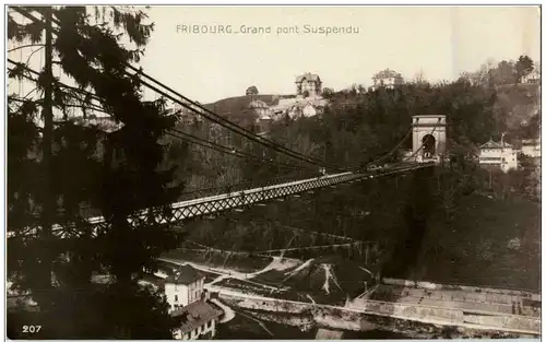 Fribourg - Grand pont Suspendu -132890