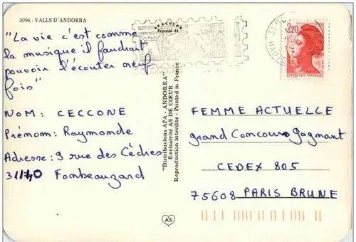 Andorra - En Paracourant Andorre -131414