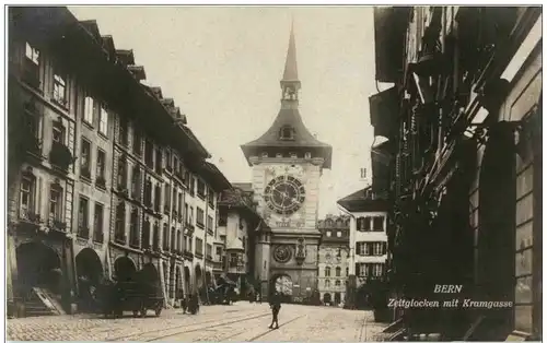 Bern - Zeitglocken mit Kramgasse -133134