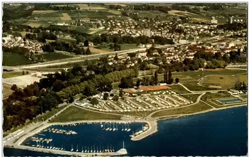 Vue aerienne de Morges -133424