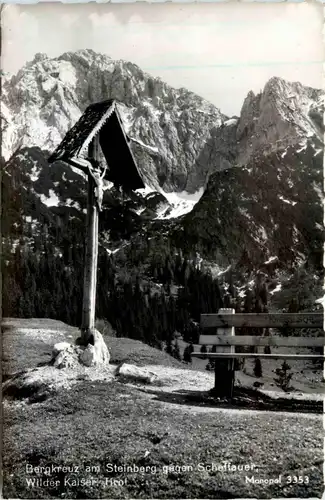 Steinberg, Tirol , Bergkreuz gegen Schaffauer -345468