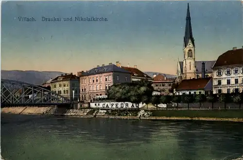 Villach, Draukai und Nikolaikirche -345628