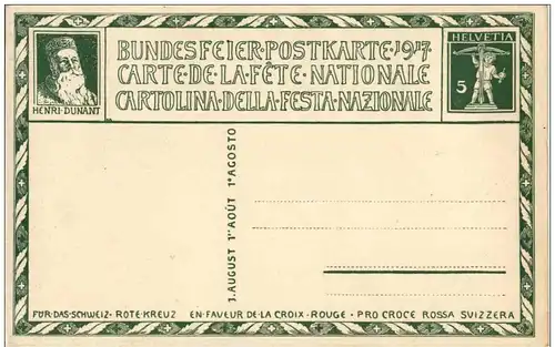 Bundesfeier Postkarte 1917 -132262