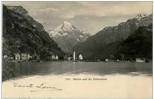 Flüelen und der Bristenstock -132468