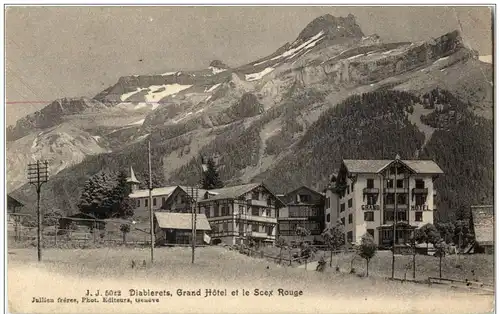 Diablerets - Grand Hotel et le Scex Rouge -132710