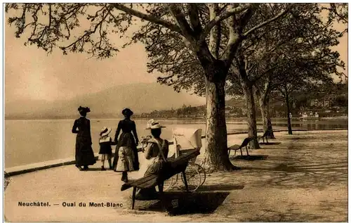 Neuchatel - Quai du Mont Blanc -133602