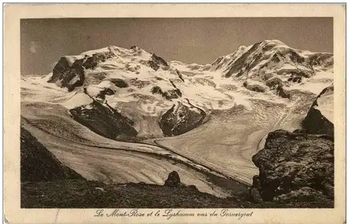 Le Monte Rosa et le Lyskamm vus de Gornergrat -133332