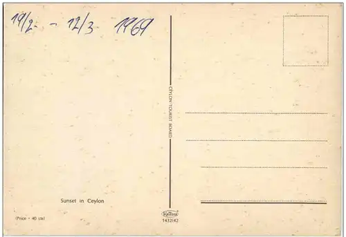 Sunset in Ceylon -131490