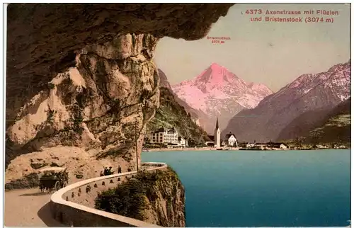 Axenstrasse mit Flüelen -133644