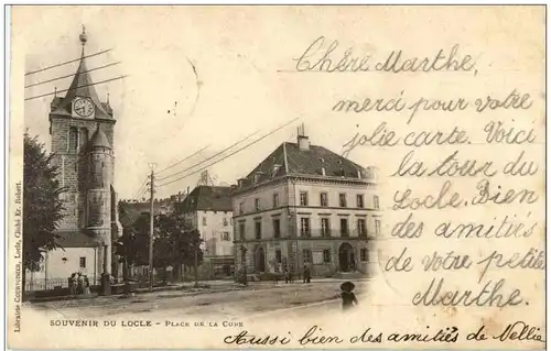 Souvenir du Locle - Place de la Cupe -175344
