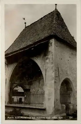 Maria-Saal, Pestkreuz mit Fresken vom Jahre 1523 -346908