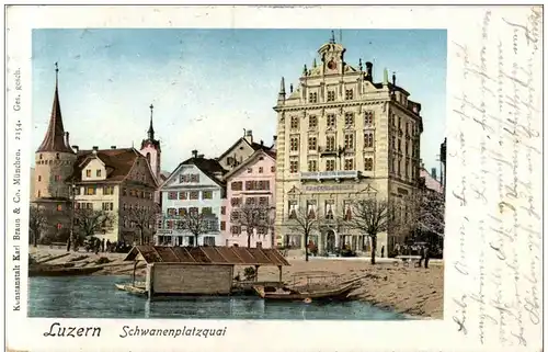 Luzern - Schwanenplatzquai - Karl Braun Verlag -134344