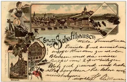 Gruss aus Schaffhausen - Litho -175032