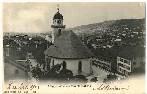 La Chaux de Fonds - Temple et Vue generale -175142