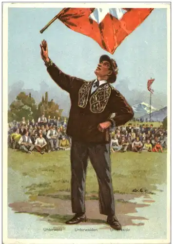 Schweizer Tracht - Fahnenschwinger - Unterwalden -134218