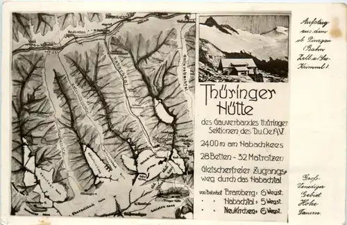 Zell am See, Thüringer Hütte, Aufstieg aus dem Pinzgau -347688