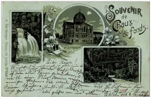 La Chaux de Fonds - Synagogue - Litho -175156