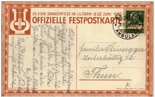 Luzern - Eidgen. Sängerfest 1922 -134396