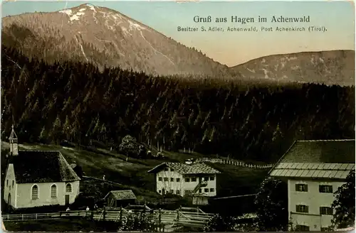 Achensee, Gruss aus Hagen im Achenwald -347788