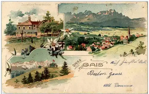 Gruss aus Gais - Litho -134542