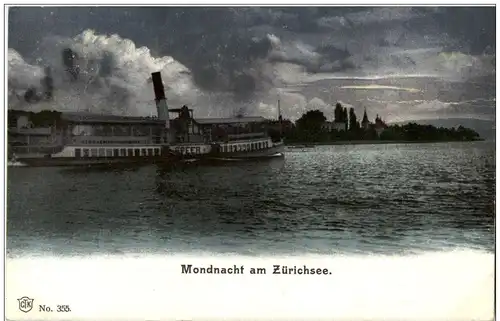 Mondnacht am Zürichsee -134580