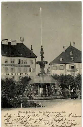 La Chaux de Fonds - Le fontaine Monumentale -175118