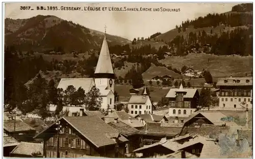 Gessenay - L Eglise et L Ecole - Saanen -133050