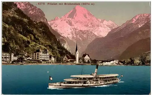 Flüelen mit Bristenstock -133696