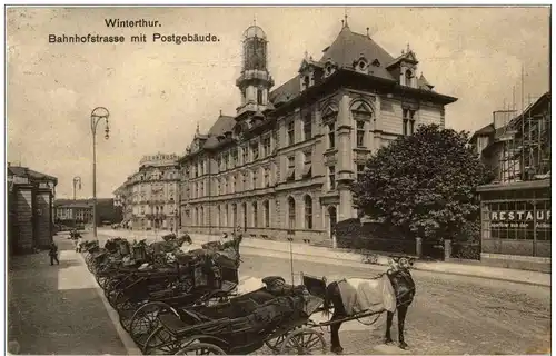 Winterthur - Bahnhofstrasse mit Post -135326