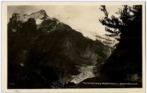 Terassenweg Wetterhorn und Oberer Gletscher -135092