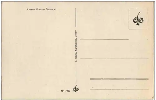 Luzern - Kurhaus Sonnmatt -134292