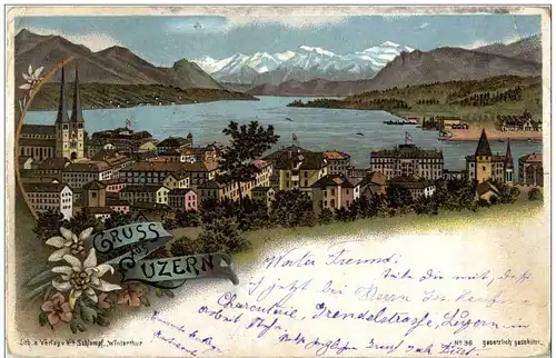 Gruss aus Luzern - Litho -135692