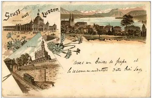 Gruss aus Luzern - Litho 1897 -134360