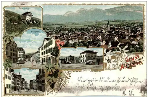 Gruss aus Altstätten - Litho -135452