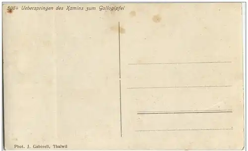 Überspringen des Kamins zum Gallogipfel -134220