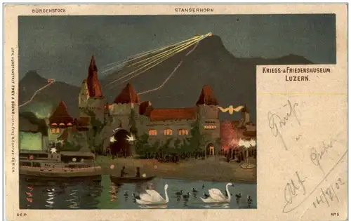 Luzern Kriegs und Friedensmuseum - Litho -135696