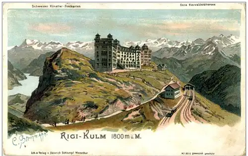 Rigi Kulm - Litho -135714